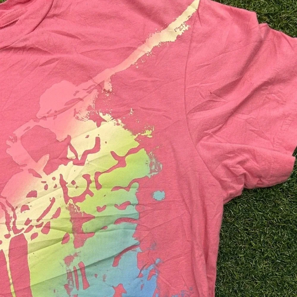 Polo Ralph Lauren Pink The Big Shirt Rainbow Ombre Big Pony T-Shirt‎ Mens Small